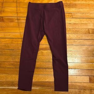 Aerie Women’s Burgundy Red Stretch leggings Size L Long